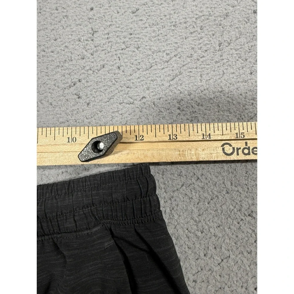 Lululemon Pace Breaker Shorts Mens Small Black Knit Running 9 Inseam Drawstring